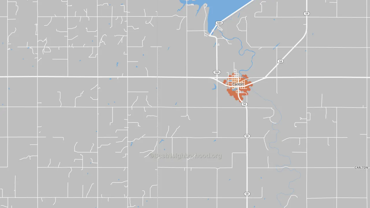 Bike Grade map of Southard, OK