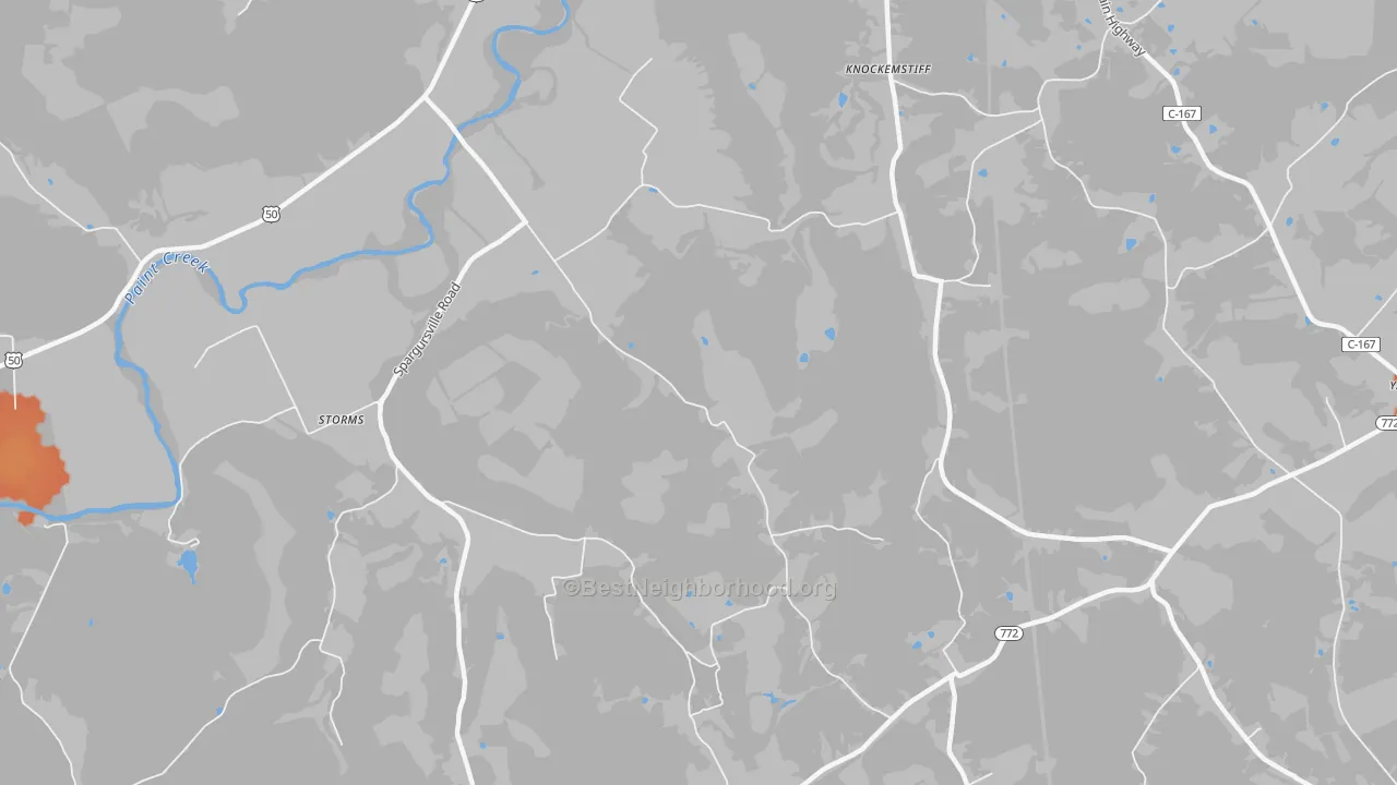 Bike Grade map of Spargursville, OH