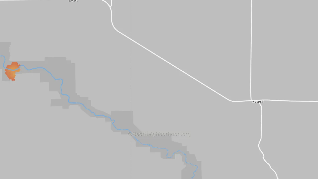 Bike Grade map of Sparks, NE