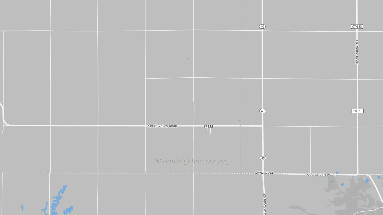 Bike Grade map of Speer, IL