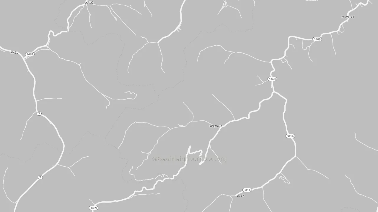 Bike Grade map of Speight, KY