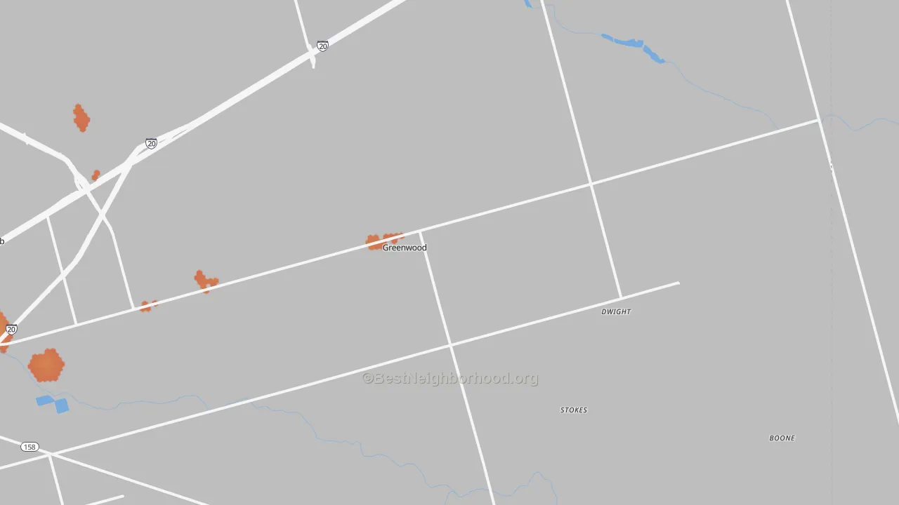 Bike Grade map of Spraberry, TX