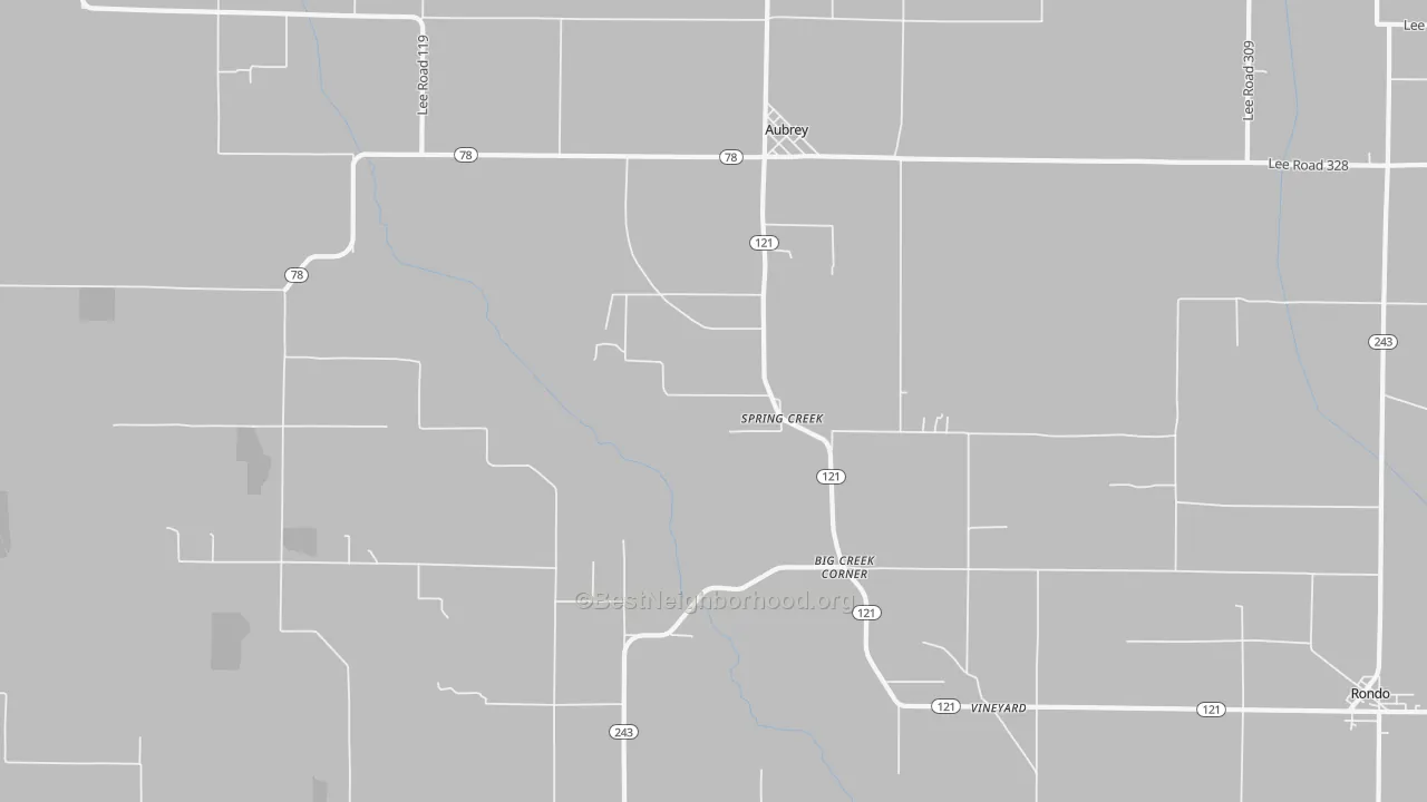 Bike Grade map of Spring Creek, AR