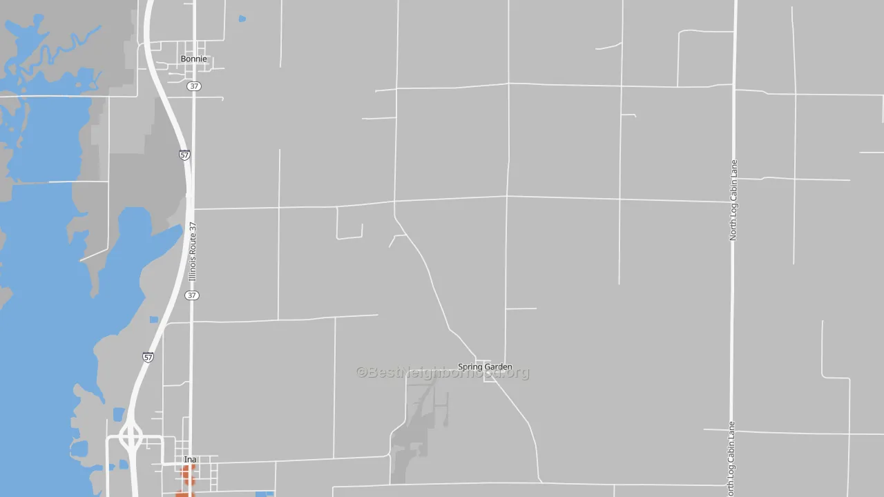 Bike Grade map of Spring Garden, IL