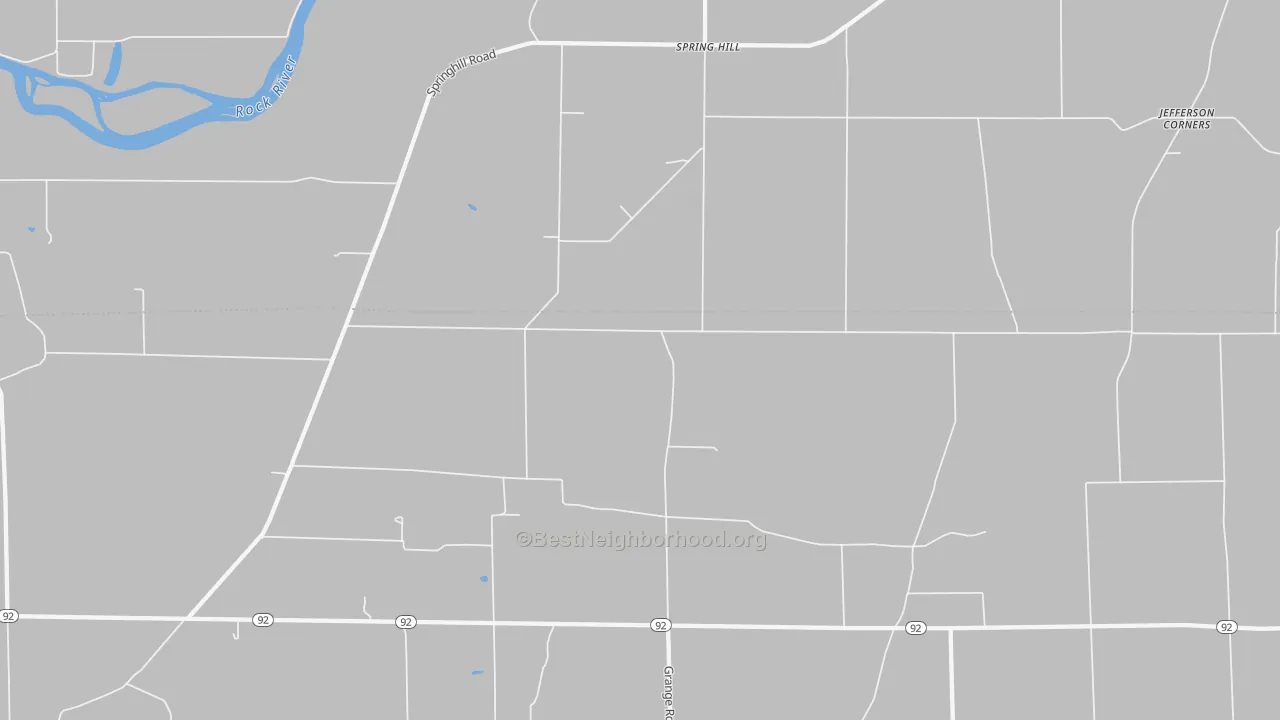 Bike Grade map of Spring Hill, IL