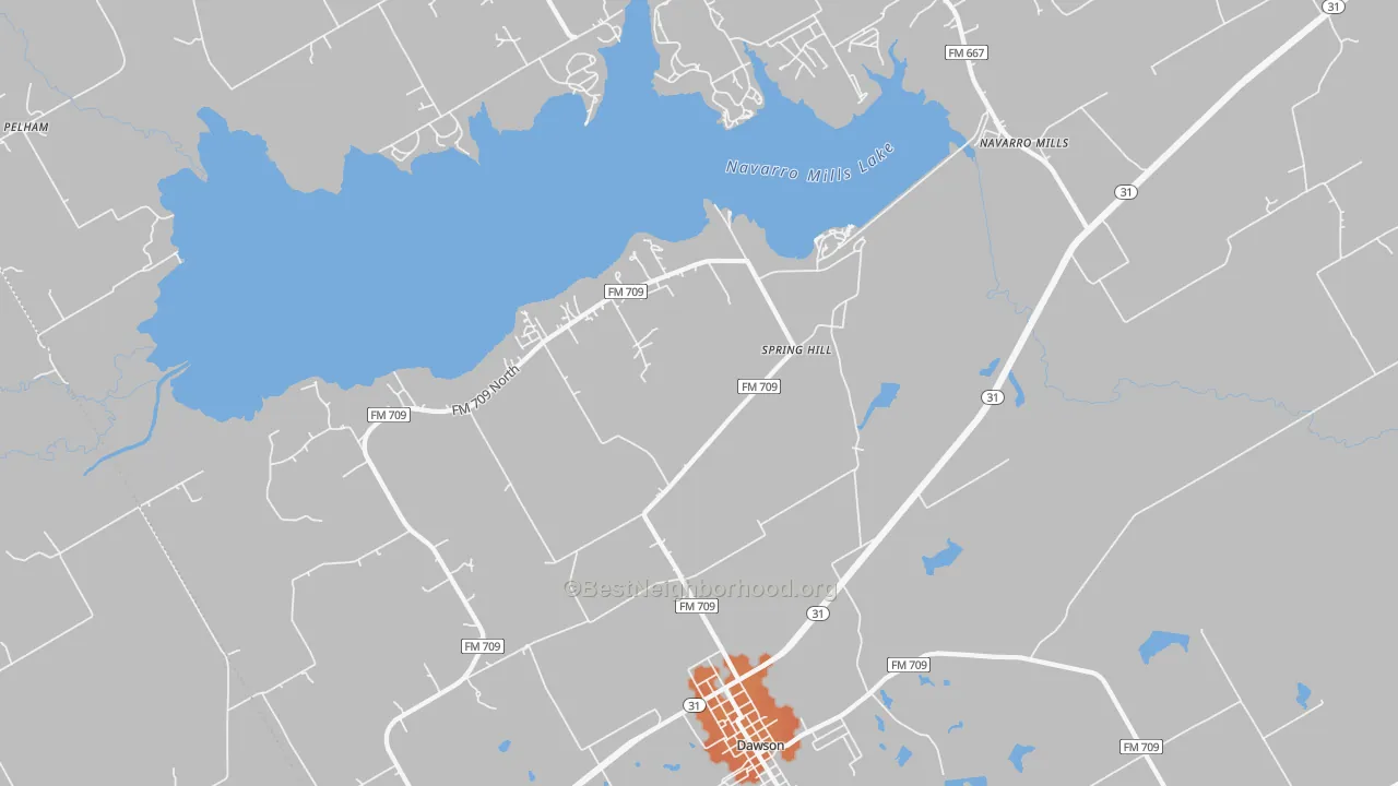 Bike Grade map of Spring Hill, TX