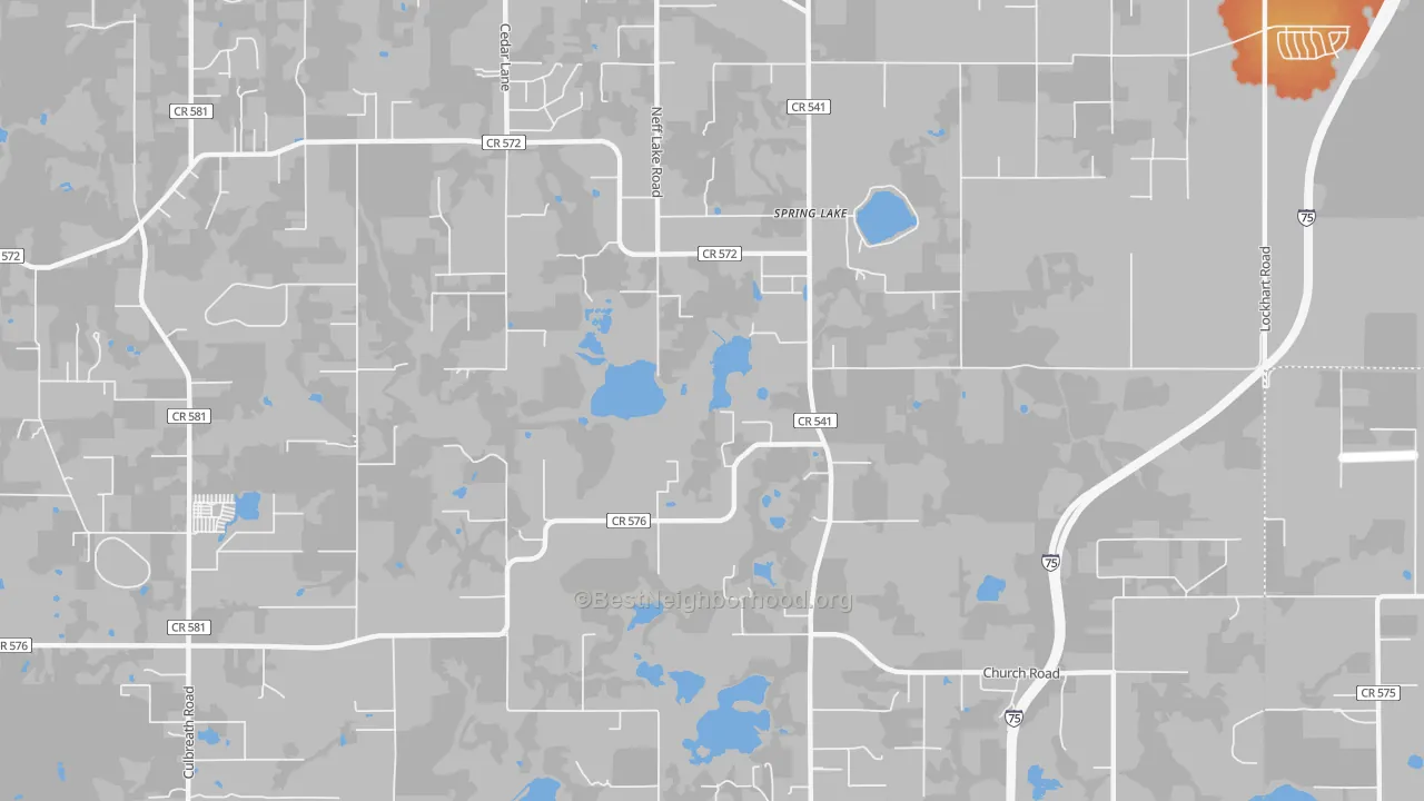 Bike Grade map of Spring Lake, FL