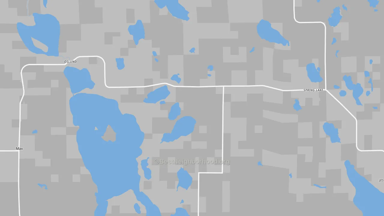 Bike Grade map of Spring Lake, MN