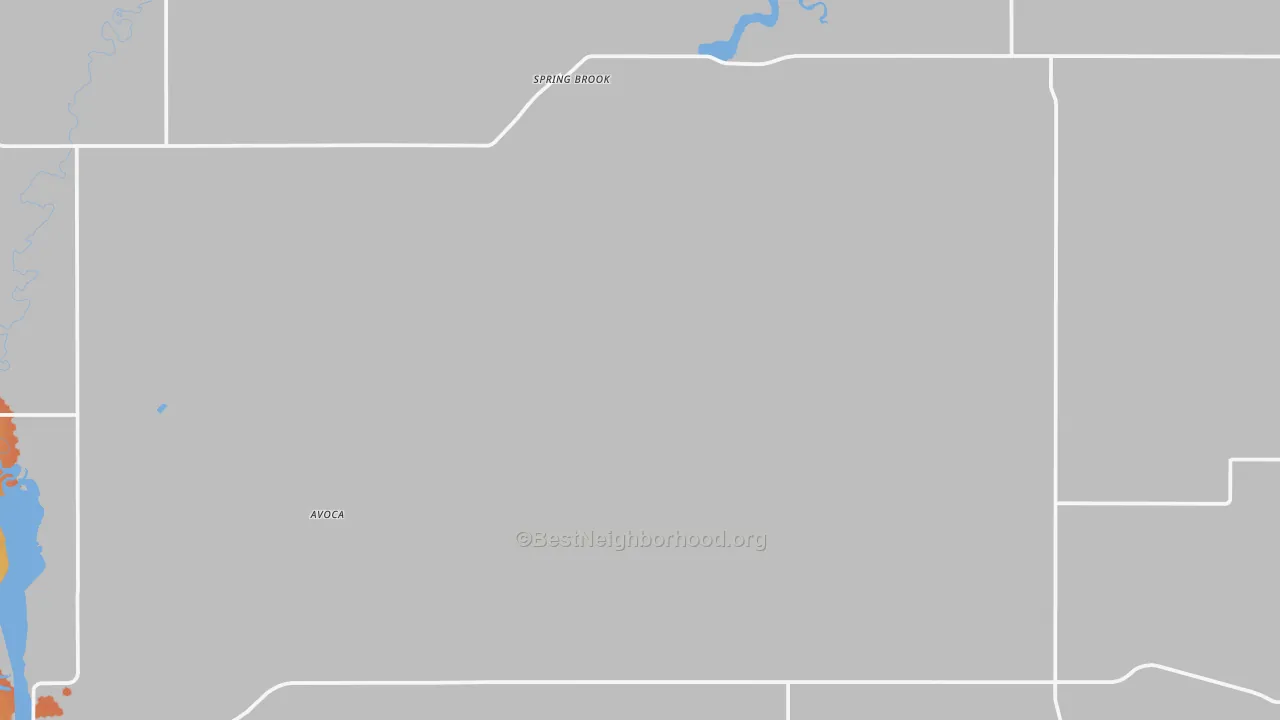 Bike Grade map of Springbrook, ND