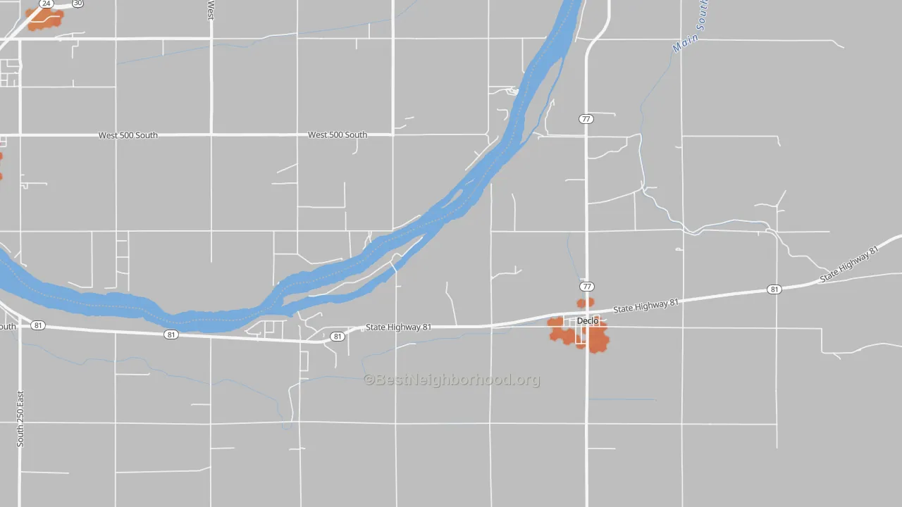 Bike Grade map of Springdale, ID