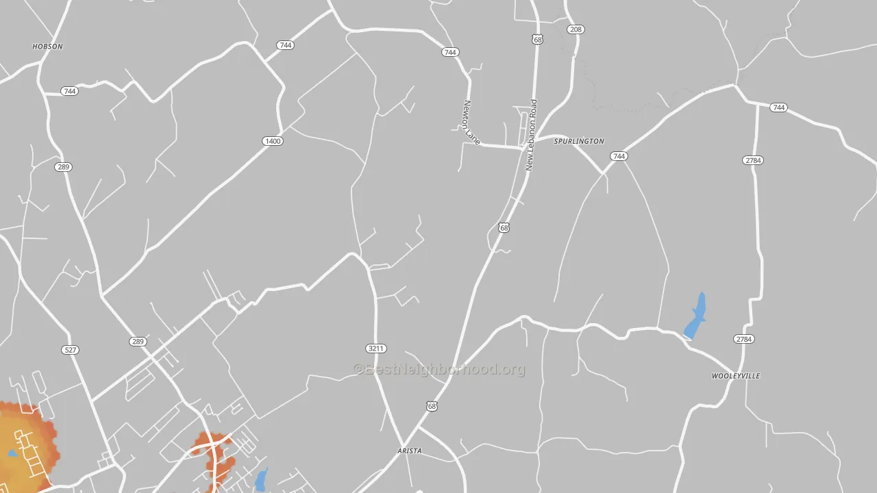 Bike Grade map of Spurlington, KY
