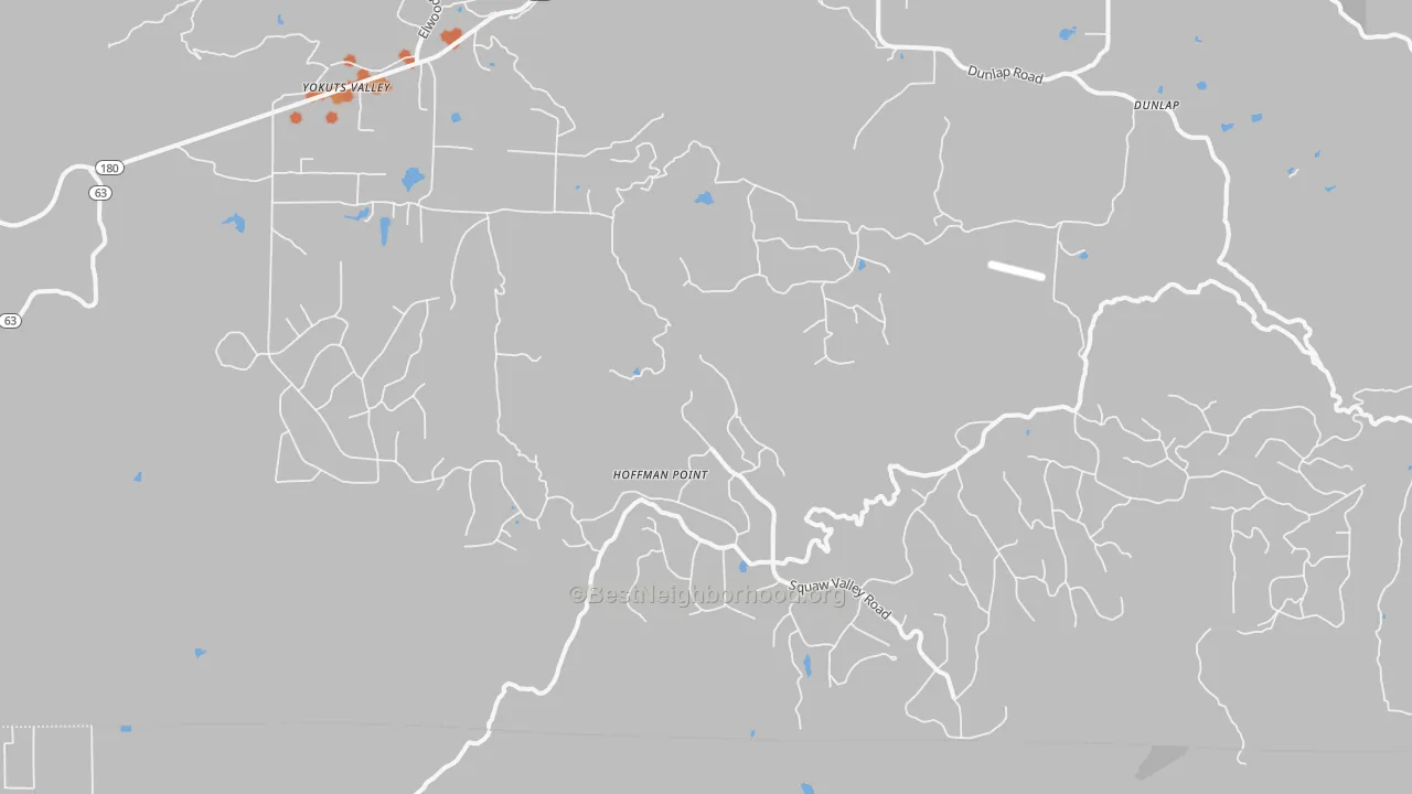 Bike Grade map of Squaw Valley, CA