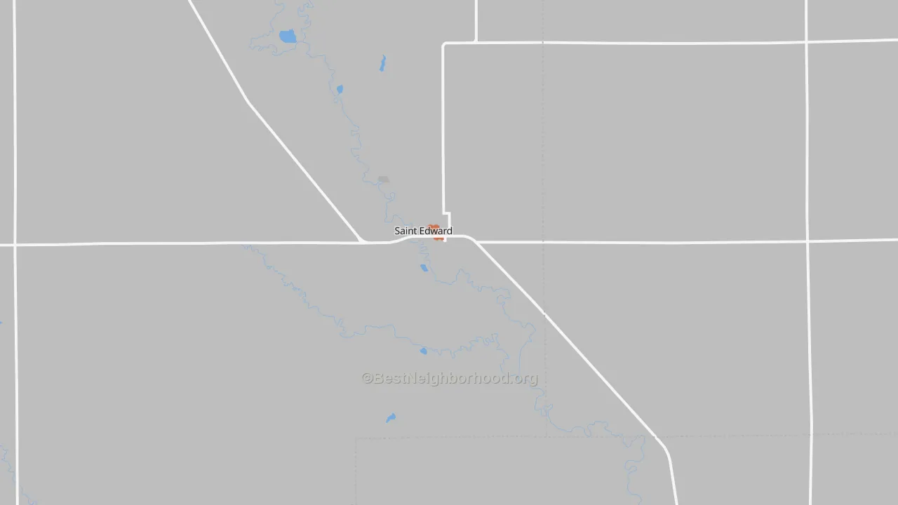Bike Grade map of St. Edward, NE