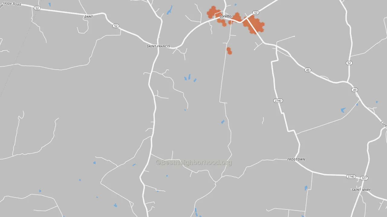 Bike Grade map of St. Francis, KY