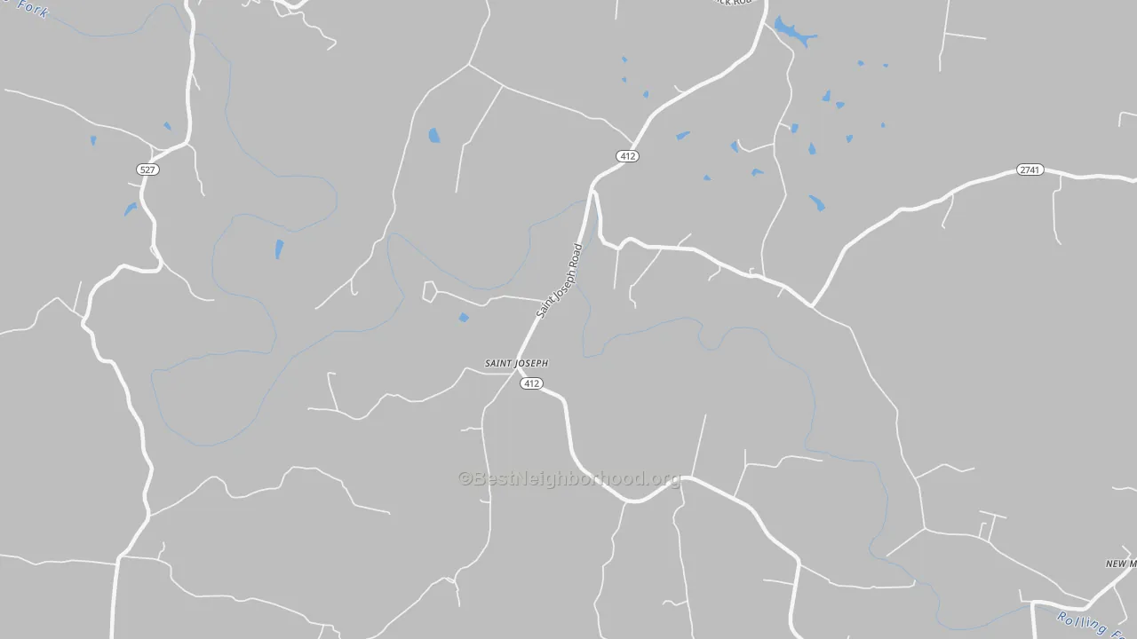 Bike Grade map of St. Joseph, KY