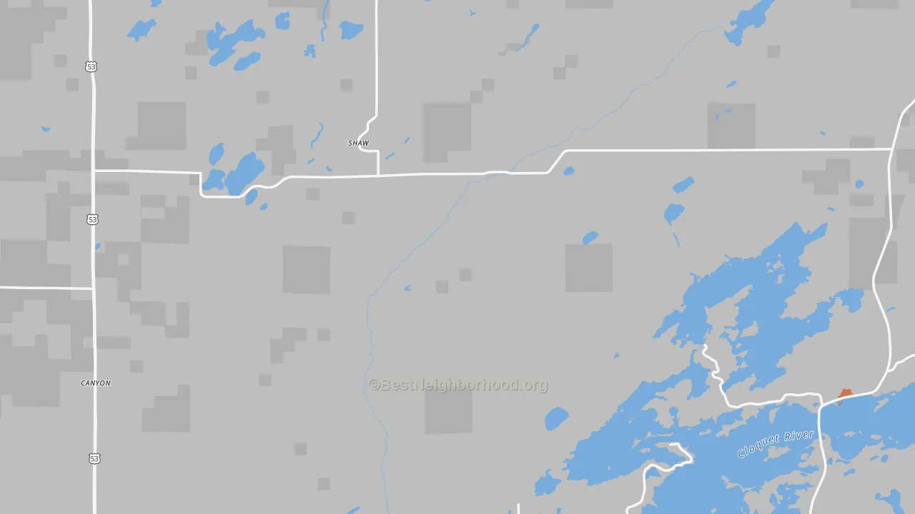 Bike Grade map of St. Louis County, MN