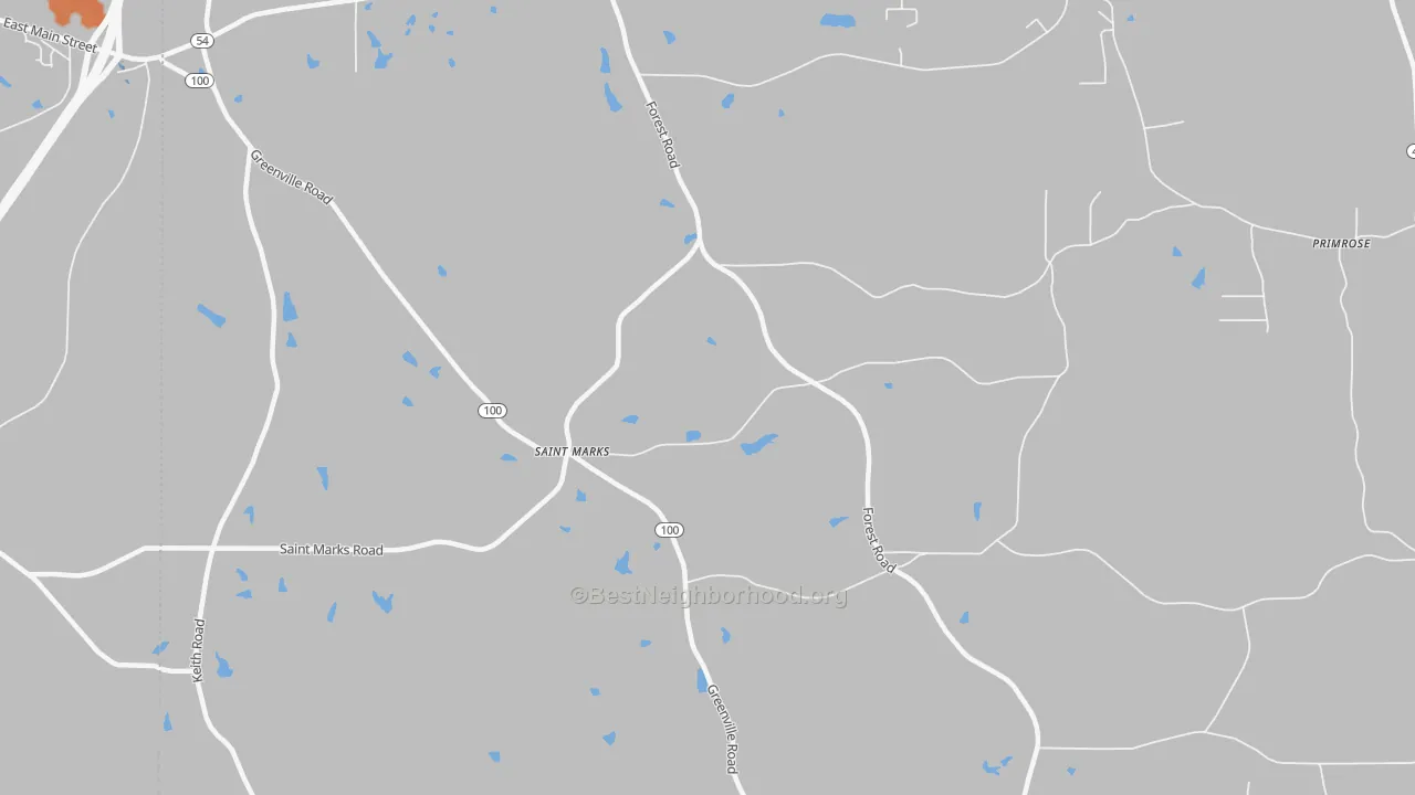 Bike Grade map of St. Marks, GA