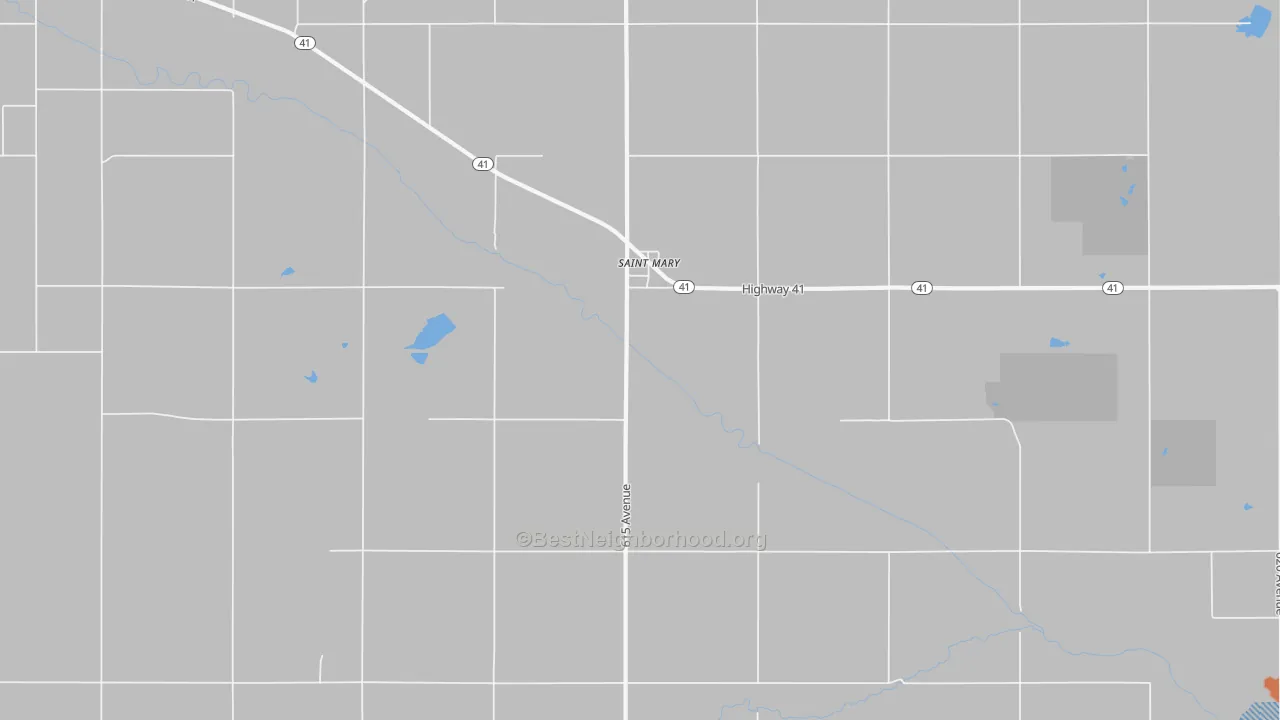 Bike Grade map of St. Mary, NE
