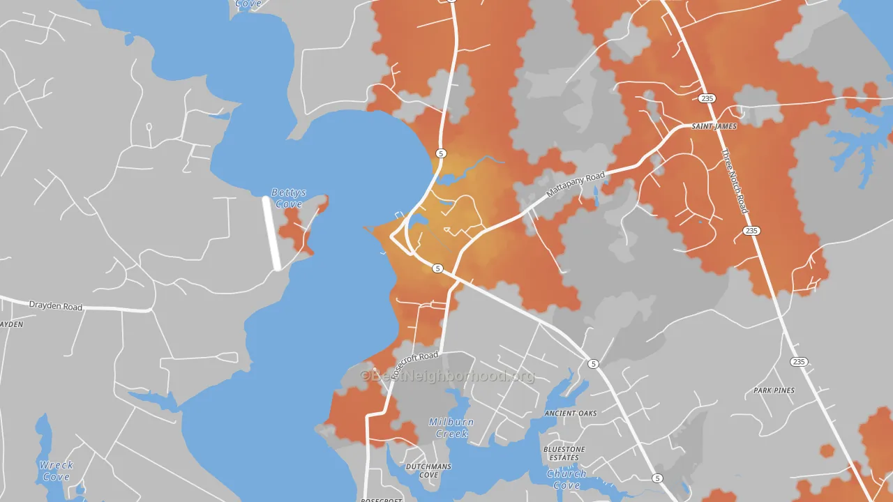 Bike Grade map of St. Marys City, MD