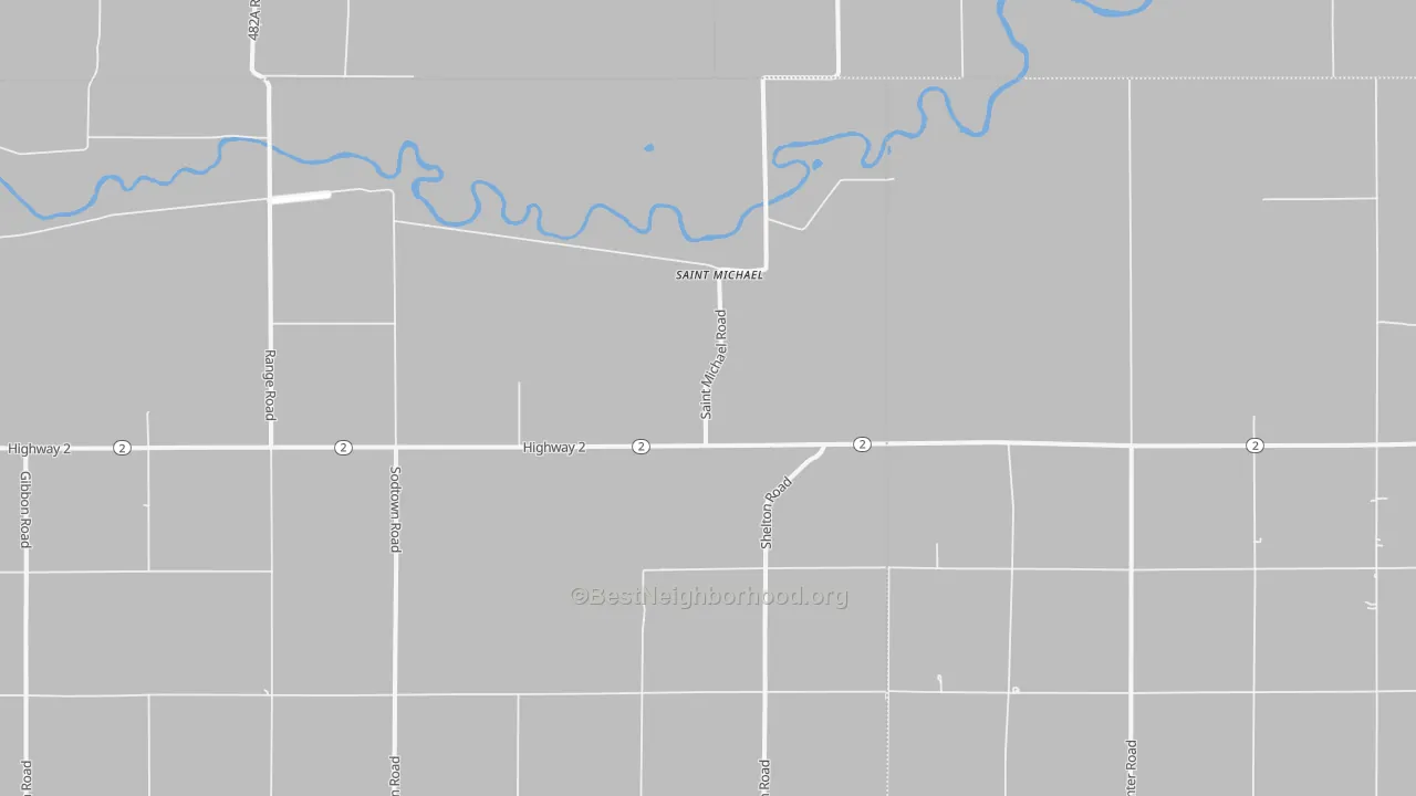 Bike Grade map of St. Michael, NE