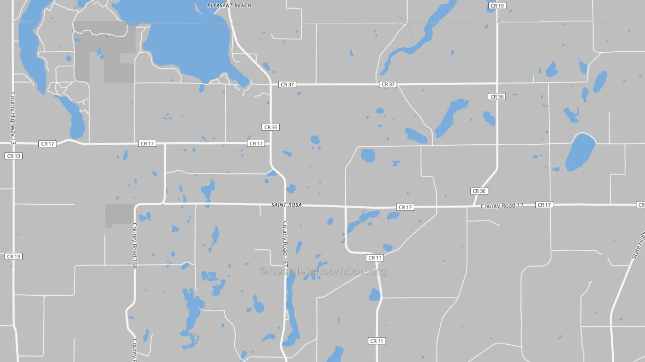 Bike Grade map of St. Rosa, MN