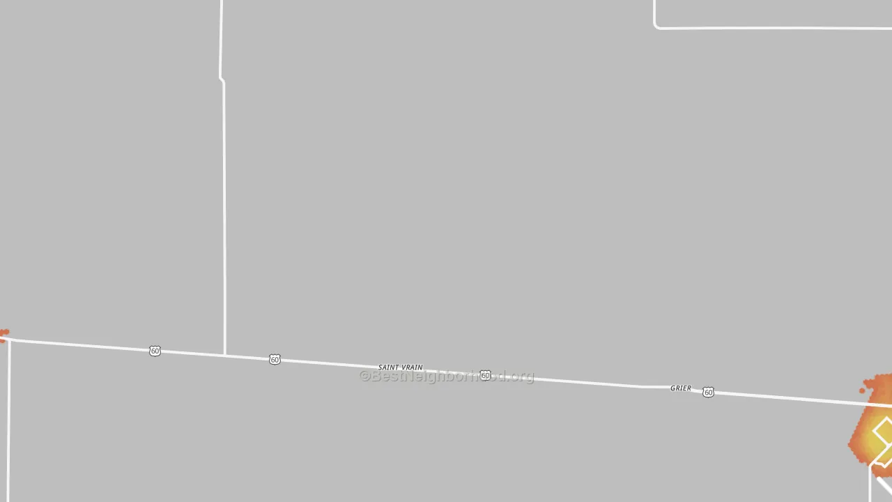 Bike Grade map of St. Vrain, NM