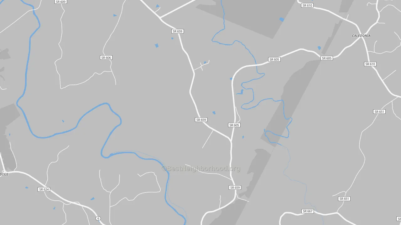 Bike Grade map of Stage Junction, VA
