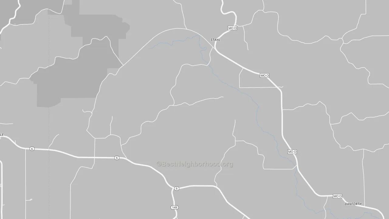 Bike Grade map of Stahl, MO