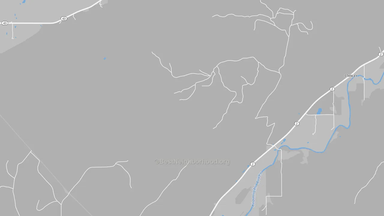 Bike Grade map of Stanley, OK