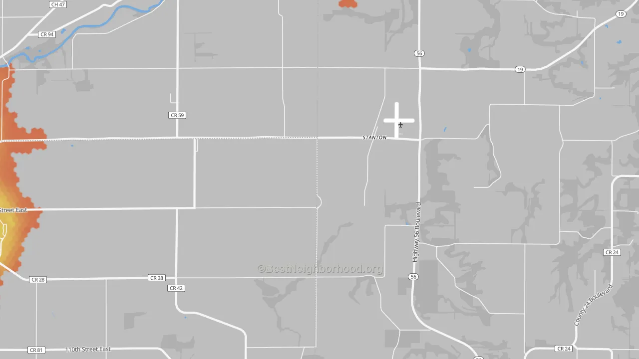 Bike Grade map of Stanton, MN