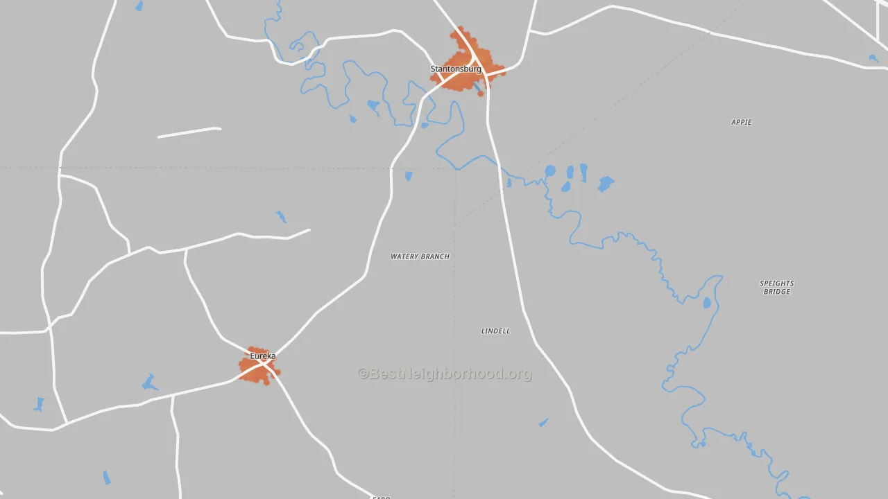 Bike Grade map of Stantonsburg, NC