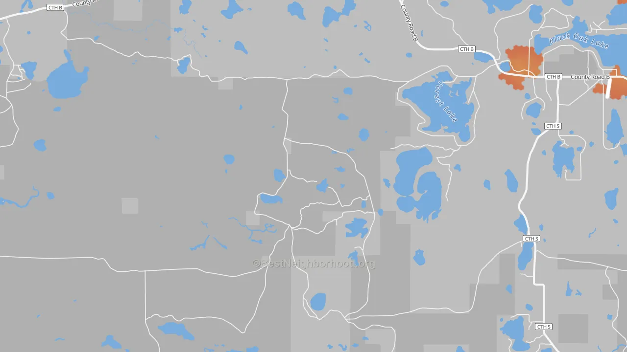 Bike Grade map of Star Lake, WI