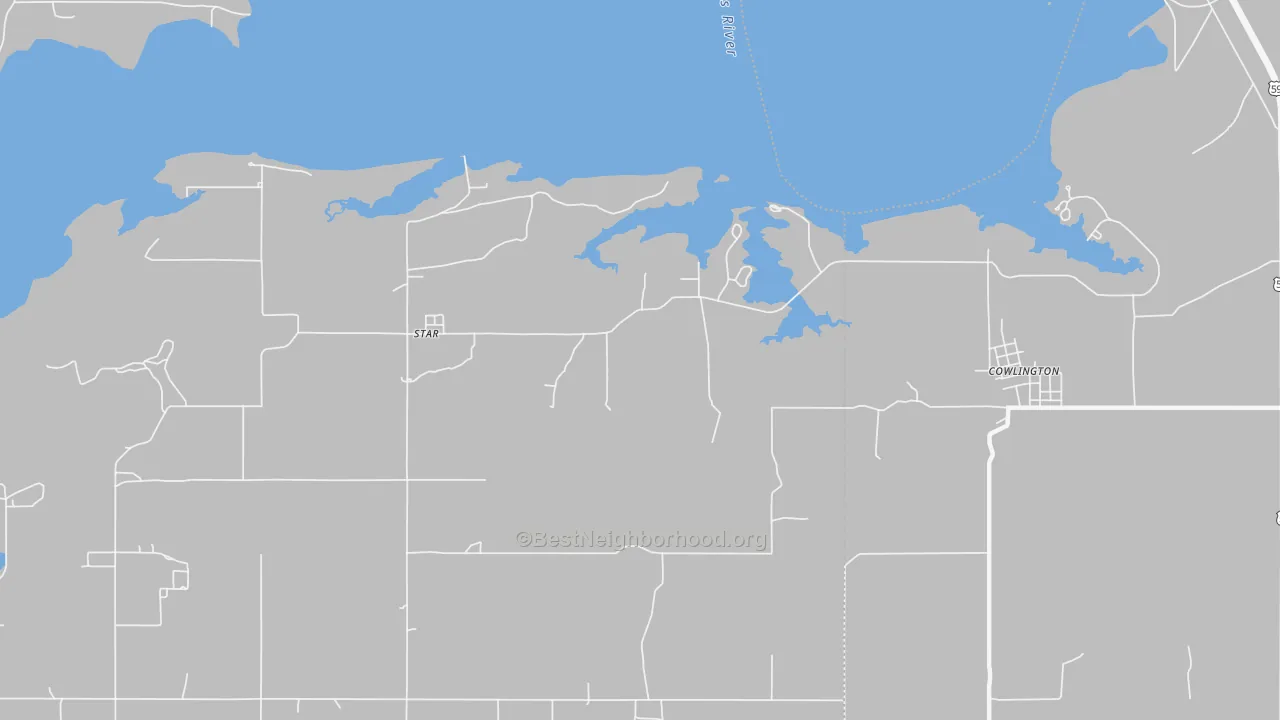 Bike Grade map of Star, OK