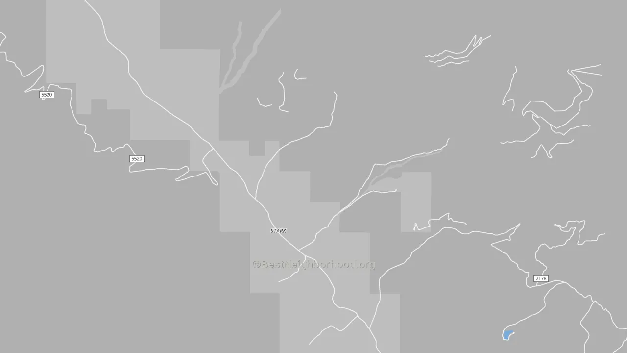 Bike Grade map of Stark, MT
