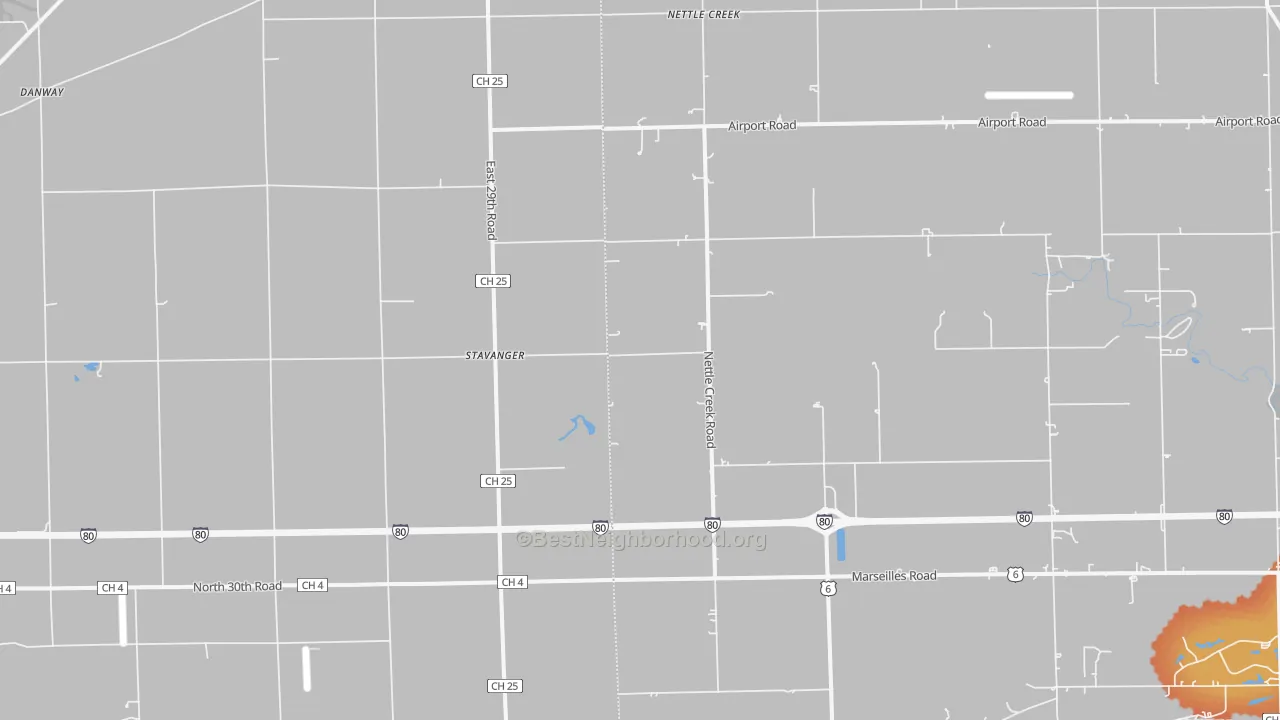 Bike Grade map of Stavanger, IL