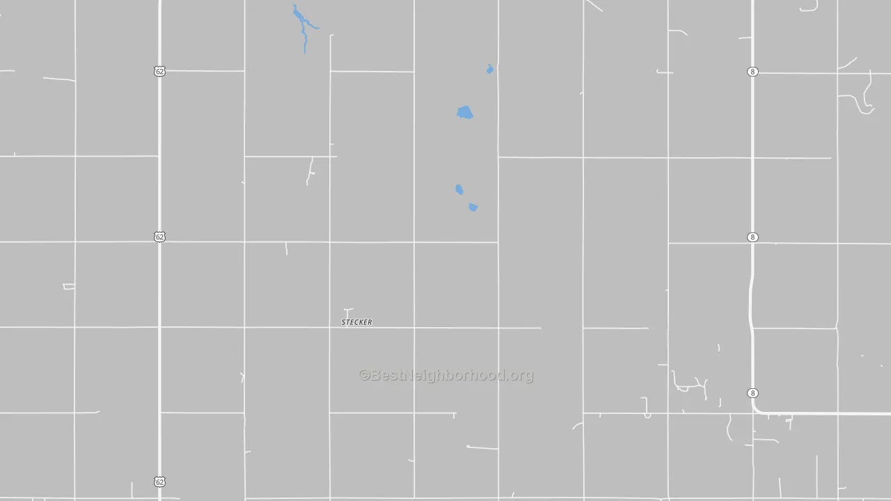 Bike Grade map of Stecker, OK