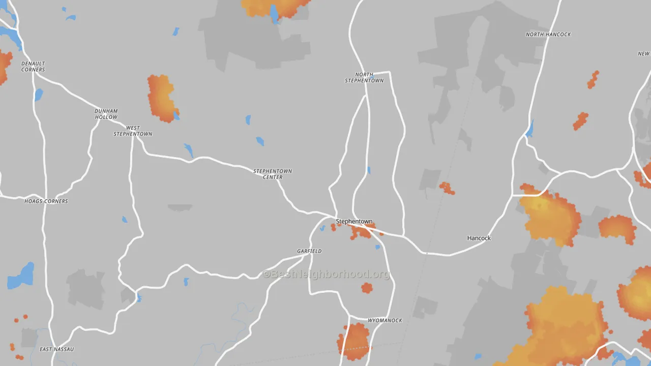 Bike Grade map of Stephentown, NY