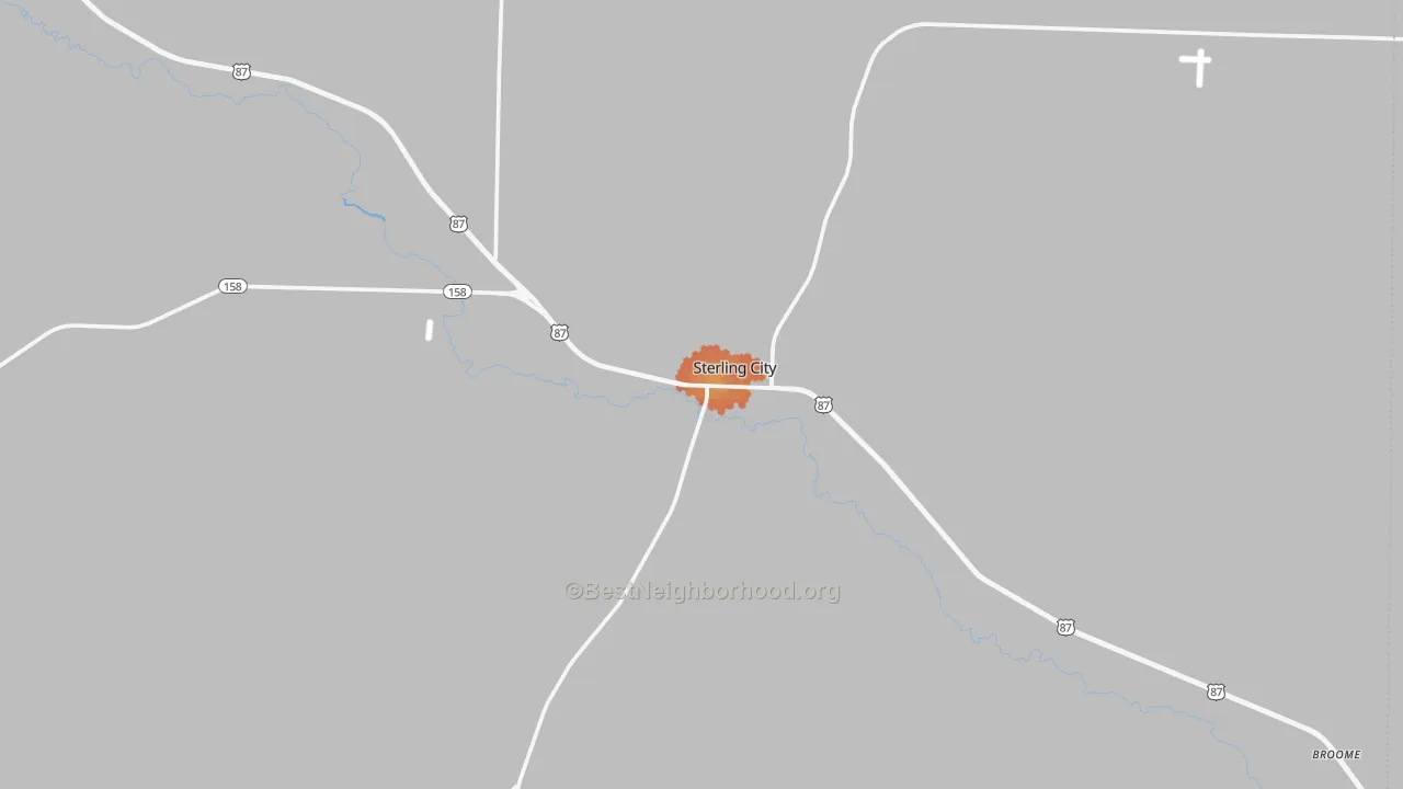 Bike Grade map of Sterling County, TX