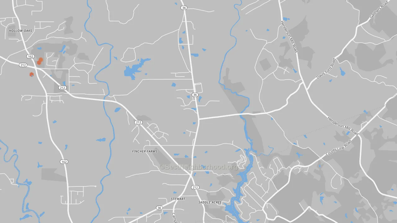Bike Grade map of Stewart, GA