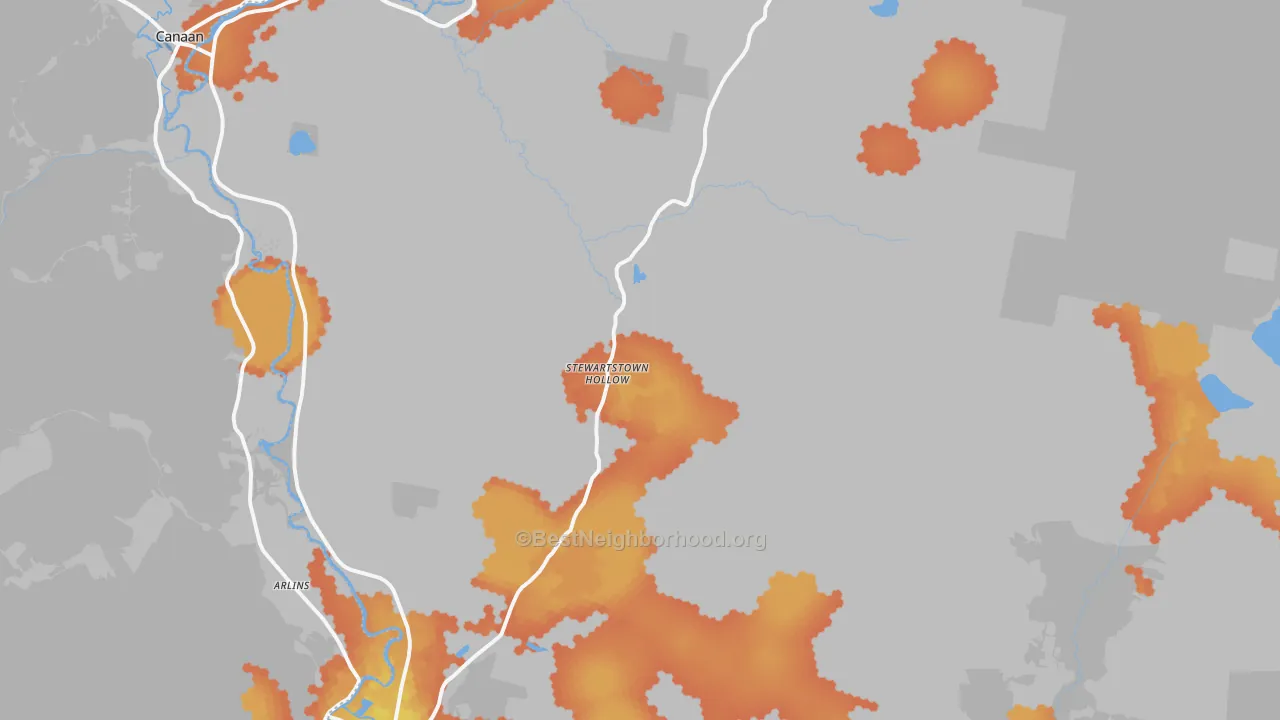 Bike Grade map of Stewartstown, NH