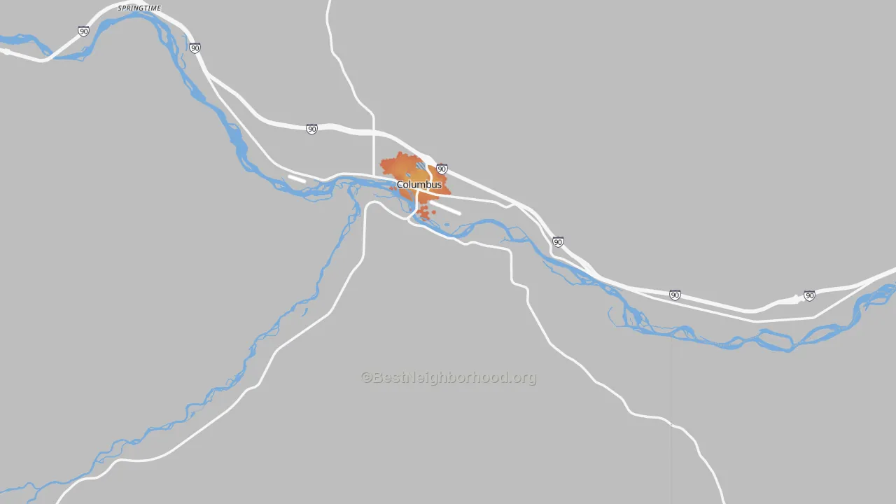 Bike Grade map of Stillwater County, MT