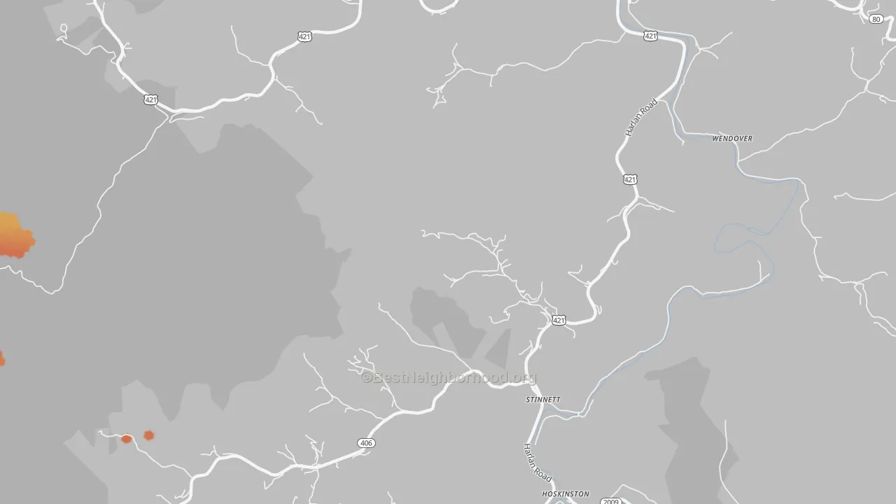 Bike Grade map of Stinnett, KY