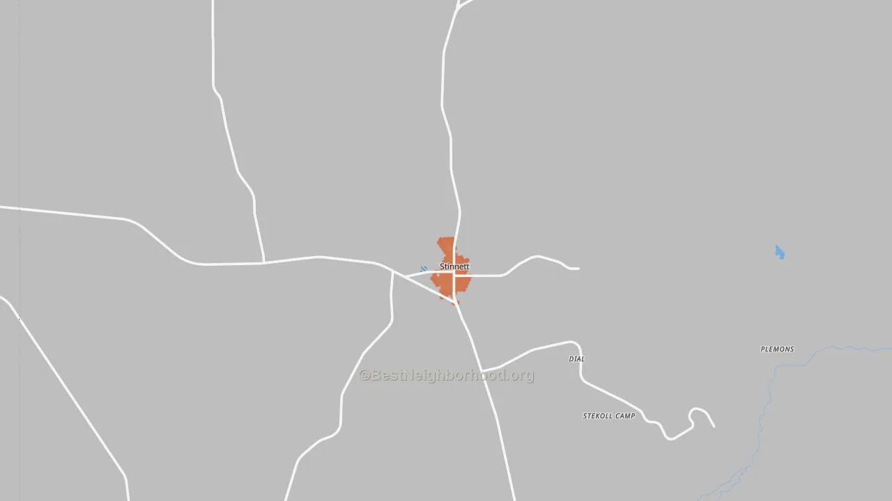 Bike Grade map of Stinnett, TX