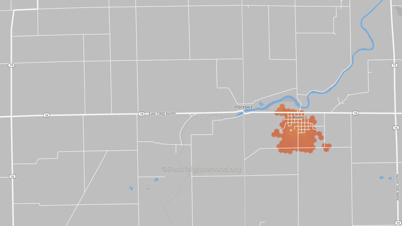 Bike Grade map of Stockdale, IN