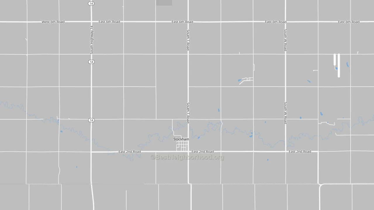 Bike Grade map of Stockham, NE