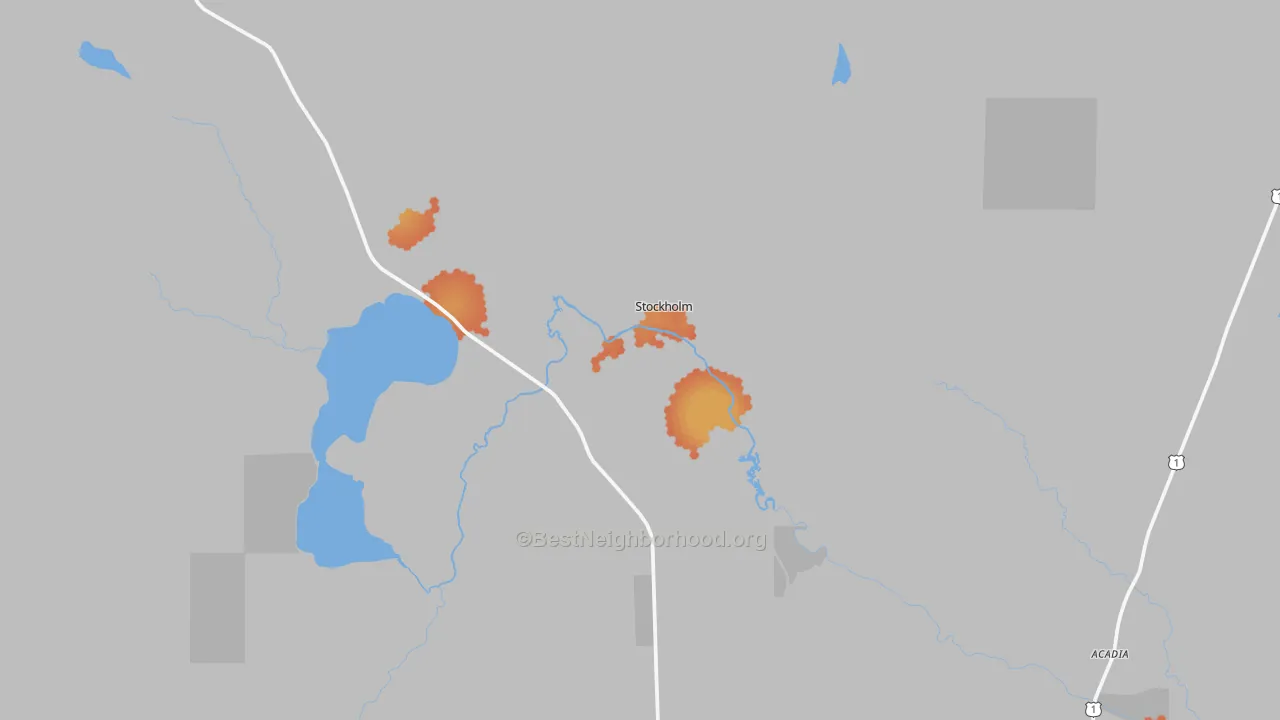 Bike Grade map of Stockholm, ME