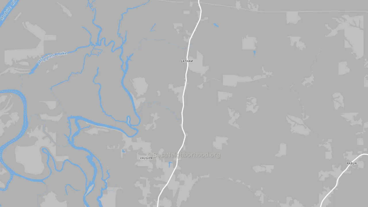 Bike Grade map of Stockton, AL