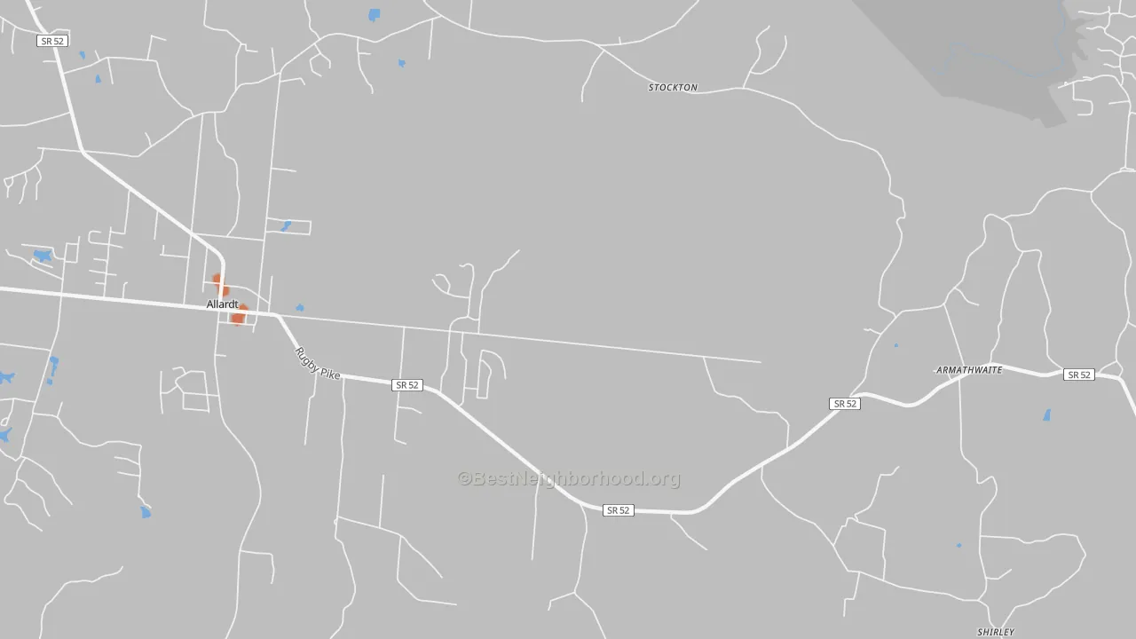 Bike Grade map of Stockton, TN