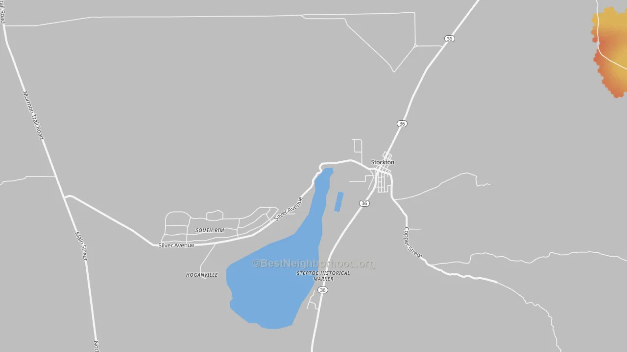 Bike Grade map of Stockton, UT