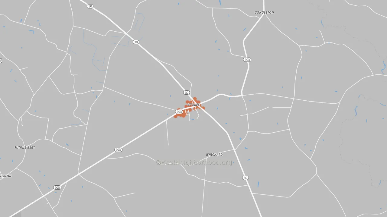 Bike Grade map of Stokes, NC
